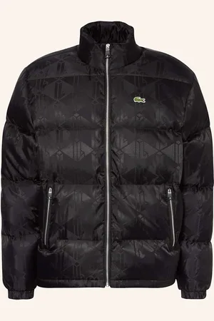 Lacoste Péřová Bunda černá