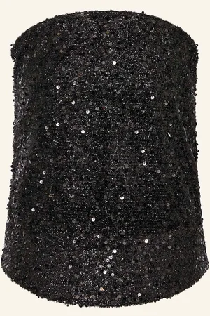 Isabel Marant Top Aviana S Flitry černá