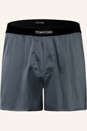 Tom Ford Hedvábné Boxerky šedá