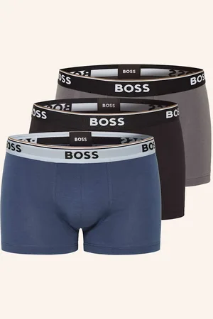 HUGO BOSS Boxerky Power, 3 Kusy V Balení šedá černá modrá