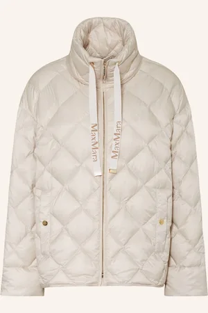 Max mara the cube Péřová Bunda Pisoft krémová