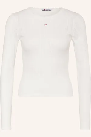 Tommy Hilfiger Tričko S Dlouhým Rukávem S Krajkou režná