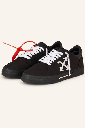 OFF-WHITE Sneakersy New Low Vulcanized Canvas černá bílá
