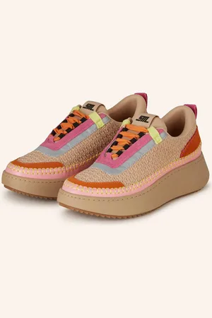 Steve Madden Sneakersy Doubletake růžová neonově růžová stříbrná