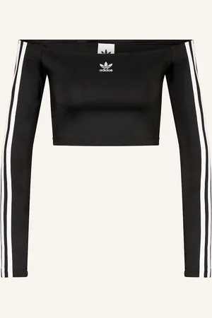 adidas Cropped Top černá bílá