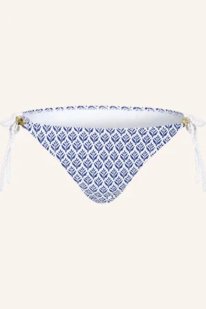Heidi Klein Trojúhelníkové Bikinové Kalhotky Cape Code bílá modrá