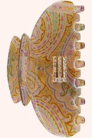 Etro Spona Do Vlasů tmavě žlutá růžová světle zelená