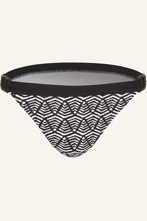Lidea Basic Bikinové Kalhotky Dashed Pulse bílá černá