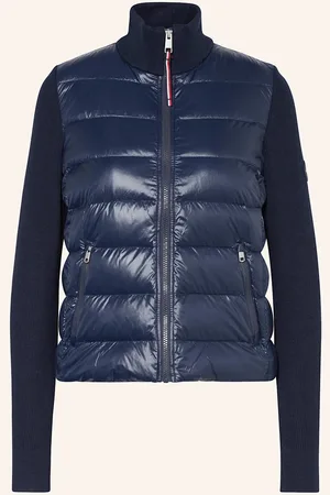 Tommy Hilfiger Péřová Bunda Ze Směsi Materiálů tmavě modrá