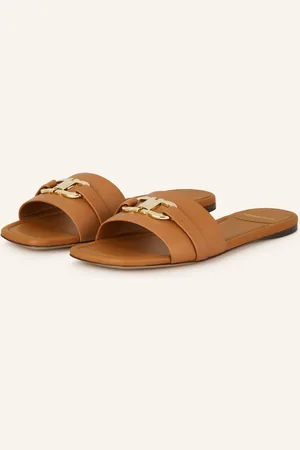 Salvatore Ferragamo Pantofle Leah koňaková