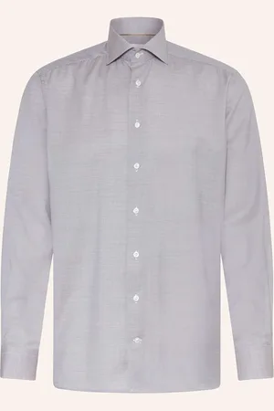 Eton Košile Contemporary Fit šedá bílá