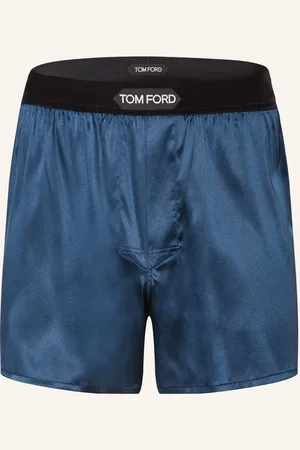 Tom Ford Hedvábné Boxerky tmavě modrá
