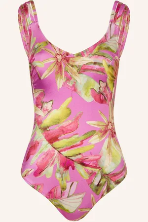 Charmline Tvarující Plavky Pink Heart růžová světle zelená fuchsiová