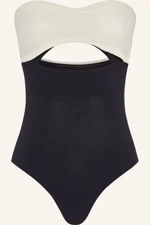 Jets Australia Bandeau Plavky Versa Rib černá krémová