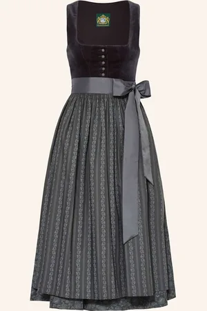Hammerschmid Dirndl Schliersee tmavě šedá šedá světle šedá