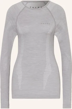 Falke Funkční Spodní Tričko Wool-Tech S Merino Vlnou světle šedá