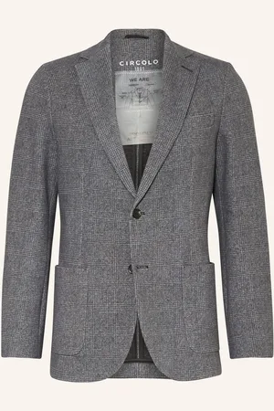 Circolo Žerzejové Sako Slim Fit šedá