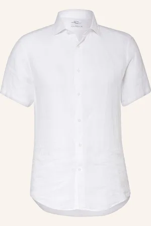 Reiss Košile S Krátkým Rukávem Holiday Slim Fit Ze Lnu bílá