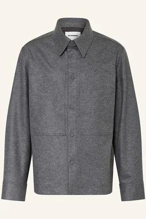 Jil Sander Košile Comfort Fit šedá