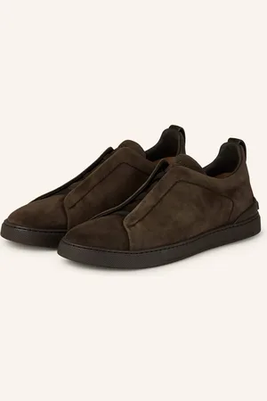 Ermenegildo Zegna Sneakersy tmavě hnědá