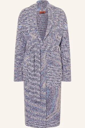 Missoni Úpletový Kardigan tmavě modrá fialová bílá