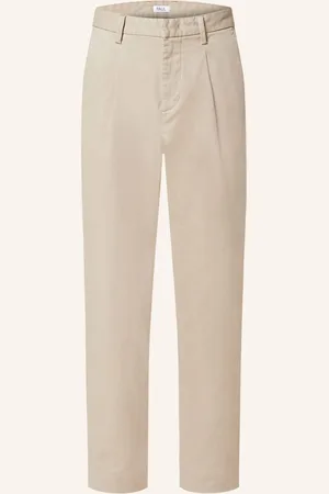 PAUL Chino Kalhoty Tapered Fit béžová