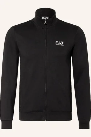 EA7 Mikinová Bunda černá