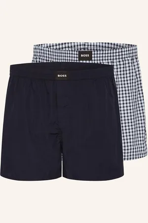HUGO BOSS Boxerky, 2 Kusy V Balení tmavě modrá tmavě modrá černá