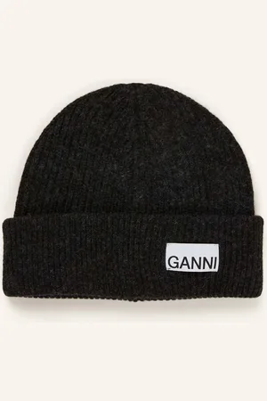 Ganni Čepice tmavě šedá