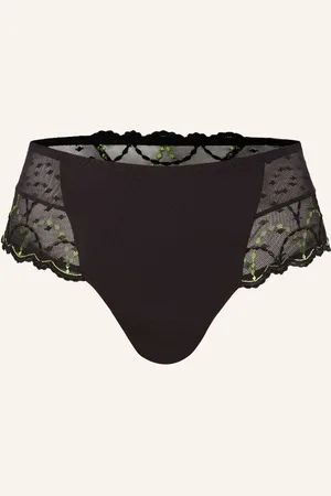 PrimaDonna Kalhotky Panty Tepito černá neonově žlutá