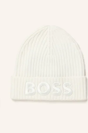HUGO BOSS Čepice Lara krémová