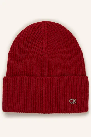Calvin Klein Čepice tmavě červená
