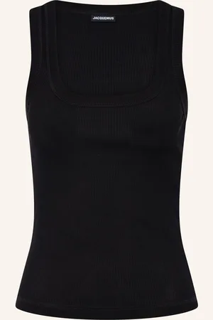 Jacquemus Top Le Debardeur Gros Grain černá