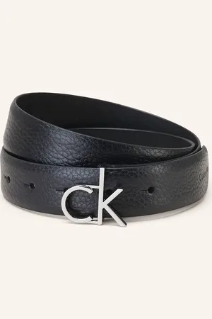 Calvin Klein Kožený Opasek černá