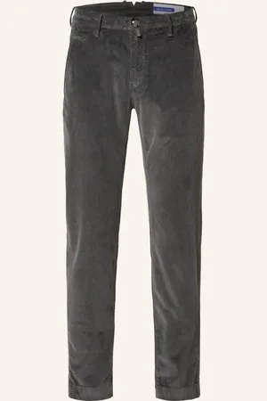 Jacob Cohen Manšestrové Chino Kalhoty Bobby Slim Fit šedá
