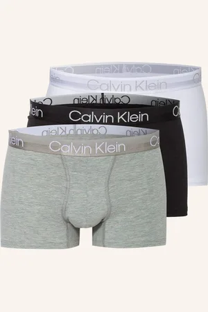 Calvin Klein Boxerky Modern Structure, 3 Kusy V Balení černá světle šedá bílá