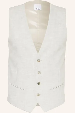 PAUL Obleková Vesta Extra Slim Fit světle šedá