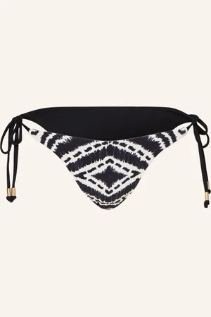 Seafolly Trojúhelníkové Bikinové Kalhotky Zanzibar V Oboustranném Provedení černá bílá