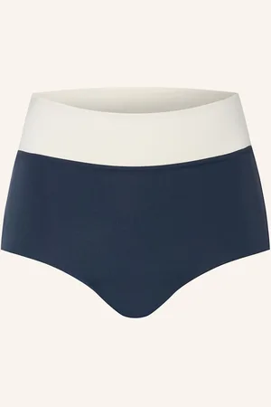 MYMARINI High Waist Bikinové Kalhotky Surfshorts V Oboustranném Provedení S Uv Ochranou 50+ černá tmavě šedá krémová