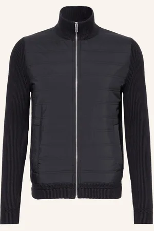 Reiss Bunda Trainer Ze Směsi Materiálů černá