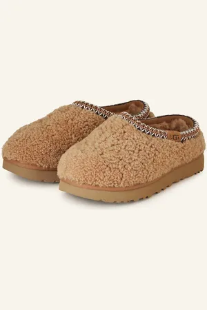 UGG Pantofle Tasman Maxi Curly hnědá