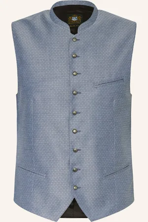 Hammerschmid Krojová Vesta Felix Slim Fit modrá