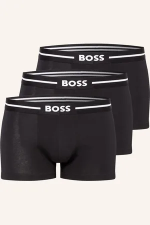 HUGO BOSS Boxerky, 3 Kusy V Balení černá