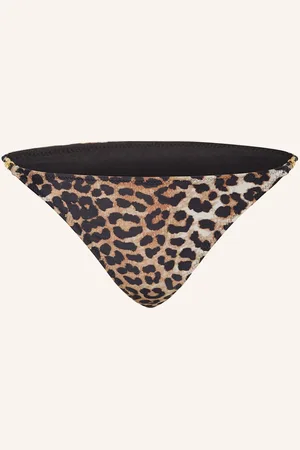 Ganni Basic Bikinové Kalhotky světle hnědá hnědá černá