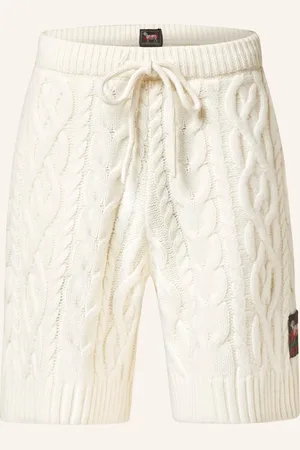 Woolrich Úpletové Šortky Relaxed Fit krémová