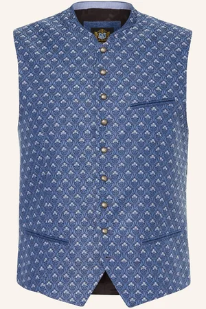 Hammerschmid Krojová Vesta Julian Slim Fit tmavě modrá