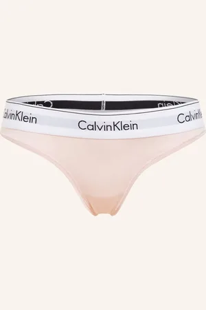 Calvin Klein Kalhotky String Modern Cotton růžová bílá