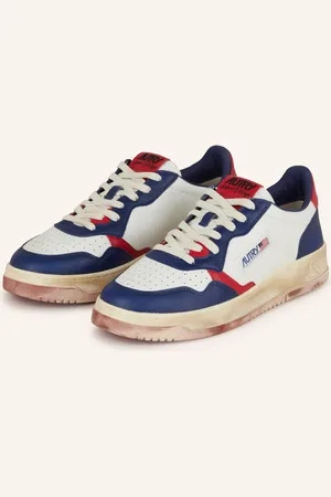 Autry Sneakersy Super Vintage Burn bílá červená modrá