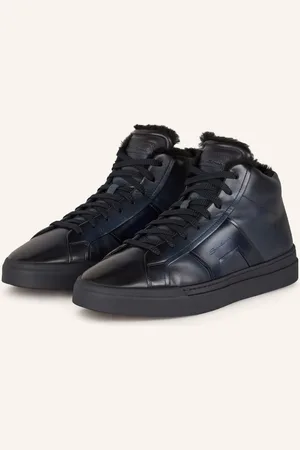 santoni Vysoké Sneakersy tmavě modrá