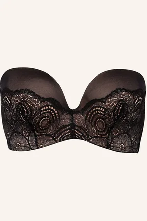 Wonderbra Push-Up Podprsenka Ultimate Strapless Lace černá